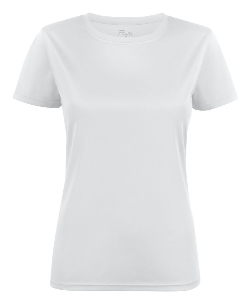 Run T-Shirt Dames — Wit