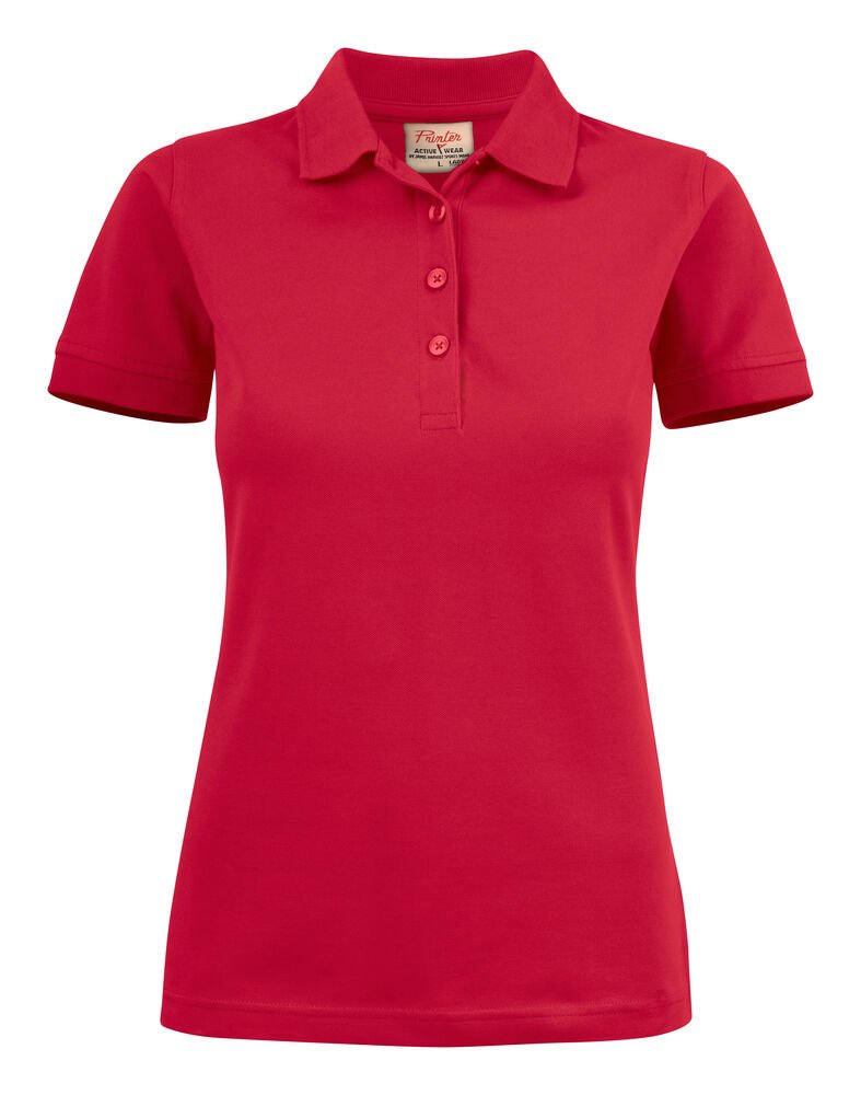 Surf Stretch Polo Pique Dames — Rood