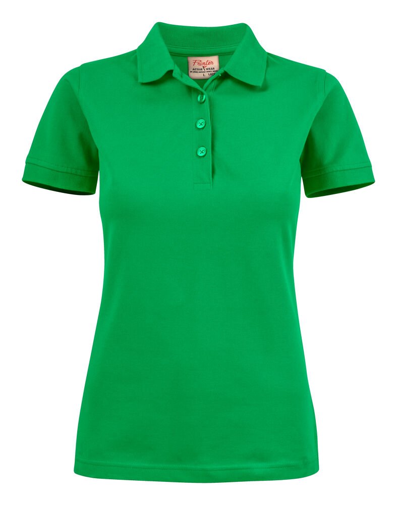 Surf Stretch Polo Pique Dames — Frisgroen