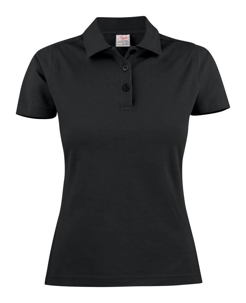 Surf Light  Polo Pique Dames — Zwart
