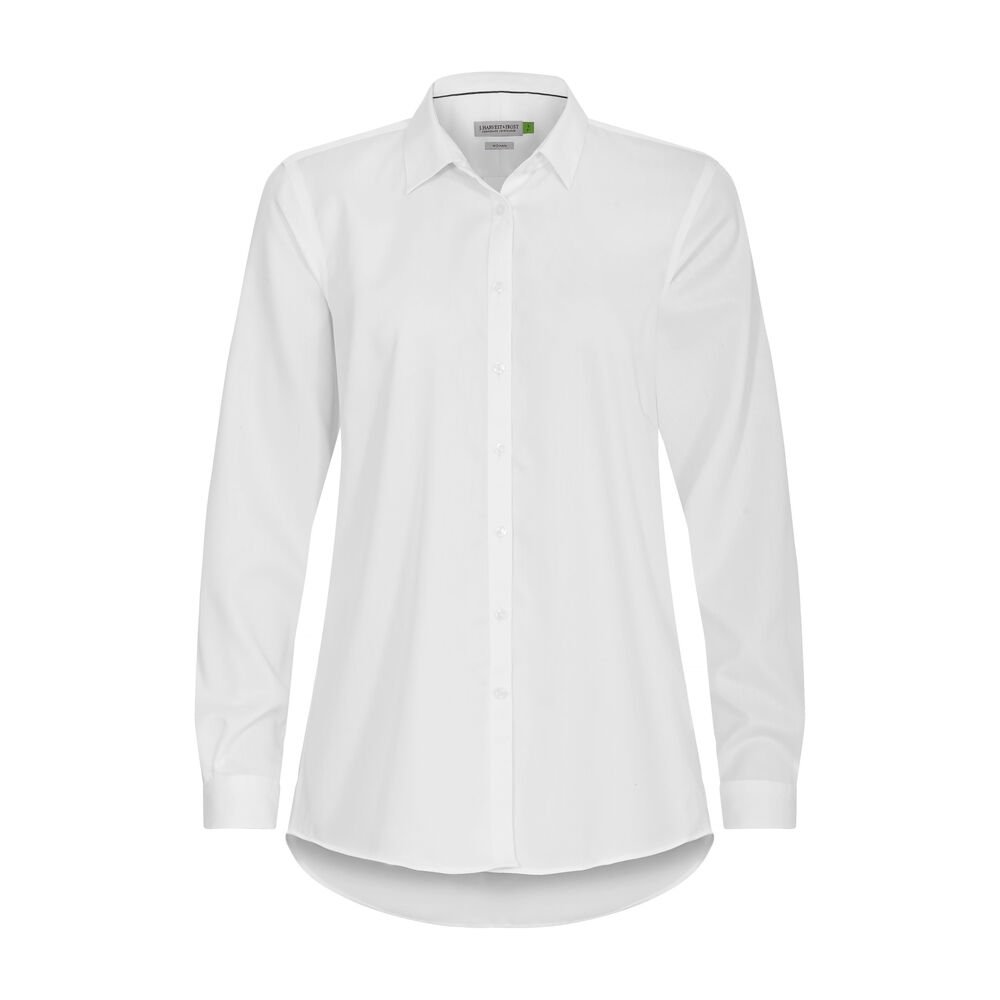 Green Bow 01  Hemd Relaxed Fit Dames — Wit