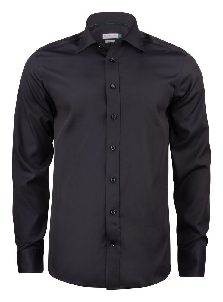 Green Bow 01  Hemd Slim Fit Heren — Zwart