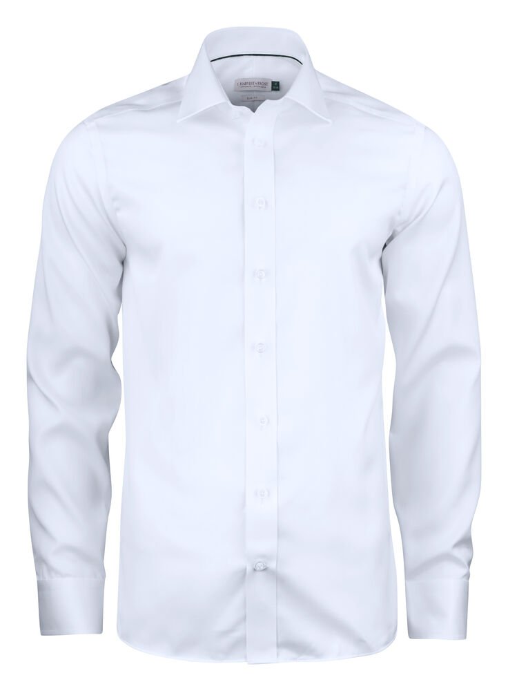 Green Bow 01  Hemd Slim Fit Heren — Wit