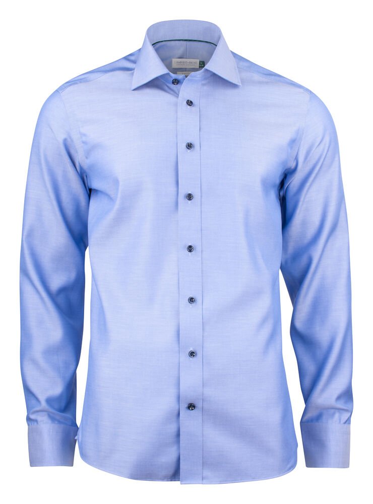 Green Bow 01  Hemd Slim Fit Heren — Middenblauw