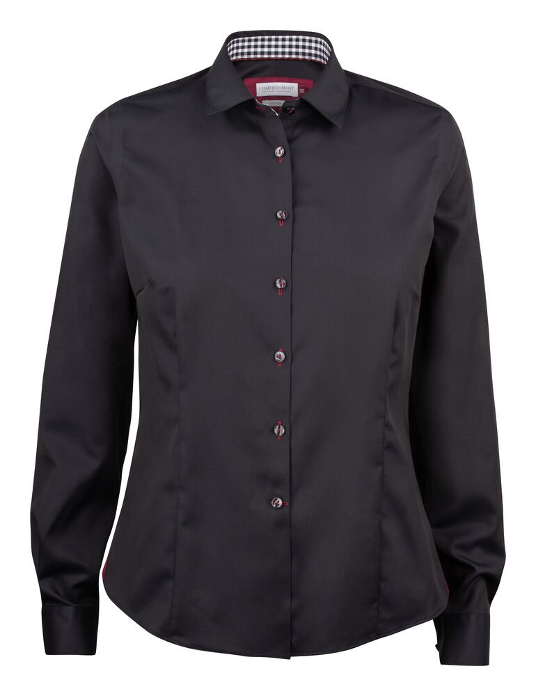 Red Bow 20 Hemd Dames — Zwart/Rood