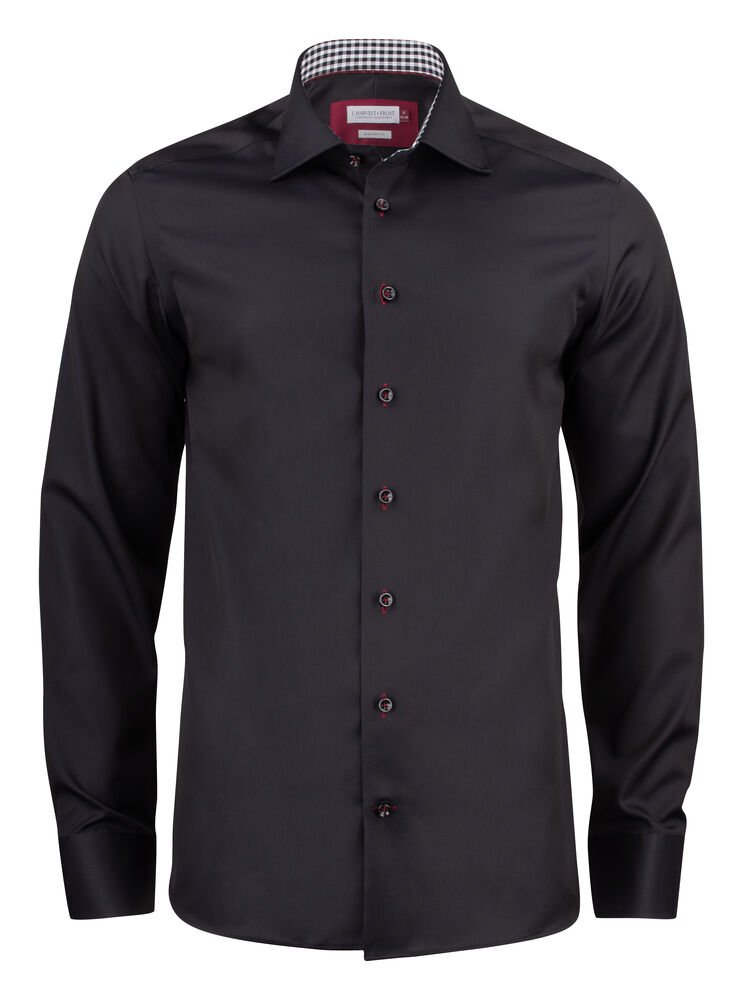 Red Bow 20  Hemd Regular Fit Heren — Zwart/Rood