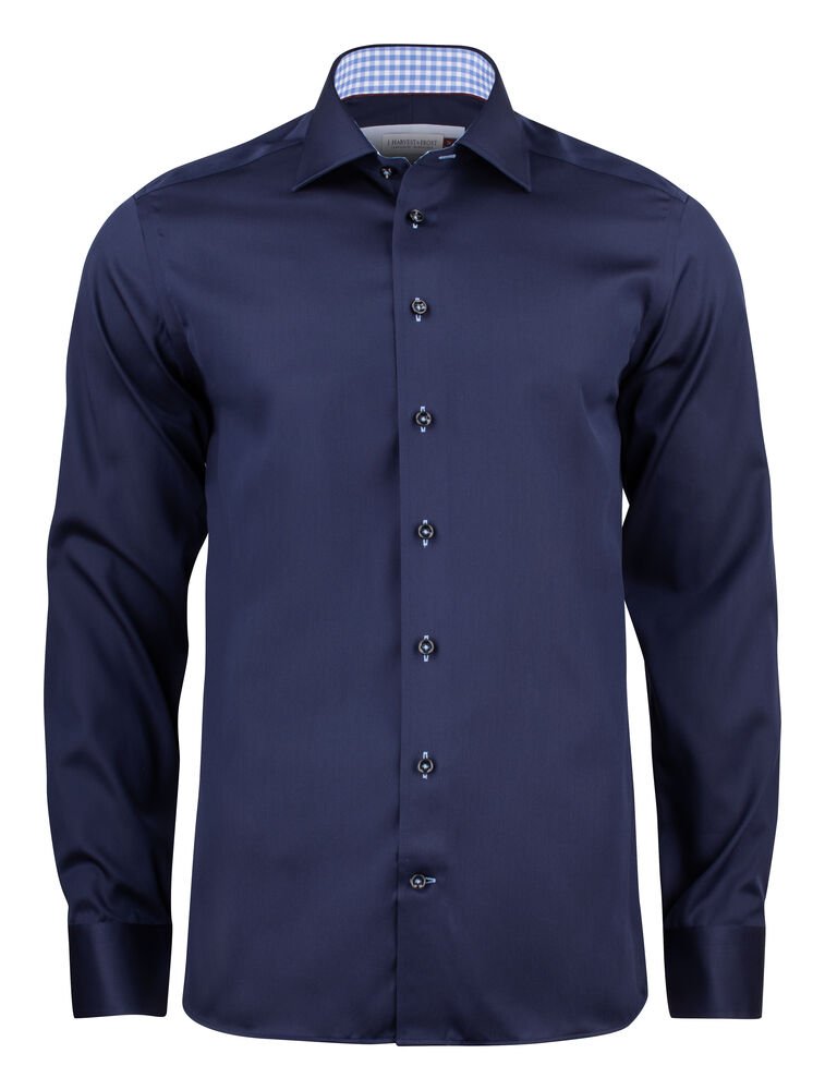Red Bow 20  Hemd Slim Fit Heren — Marine/Lichtblauw