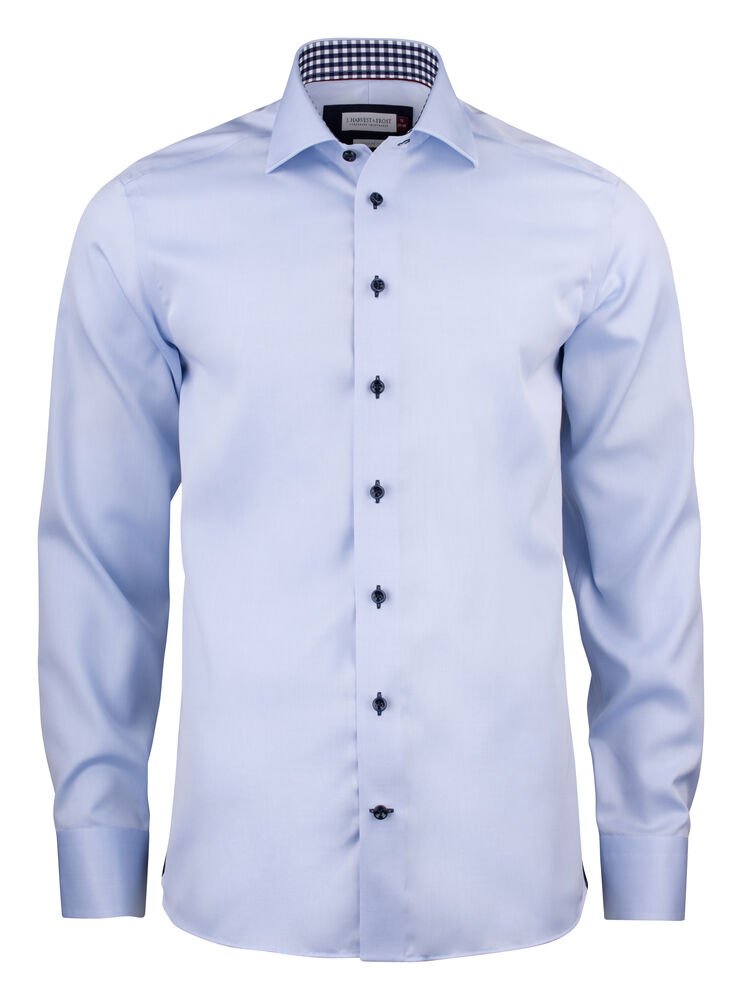 Red Bow 20  Hemd Regular Fit Heren — Hemelsblauw/Marine