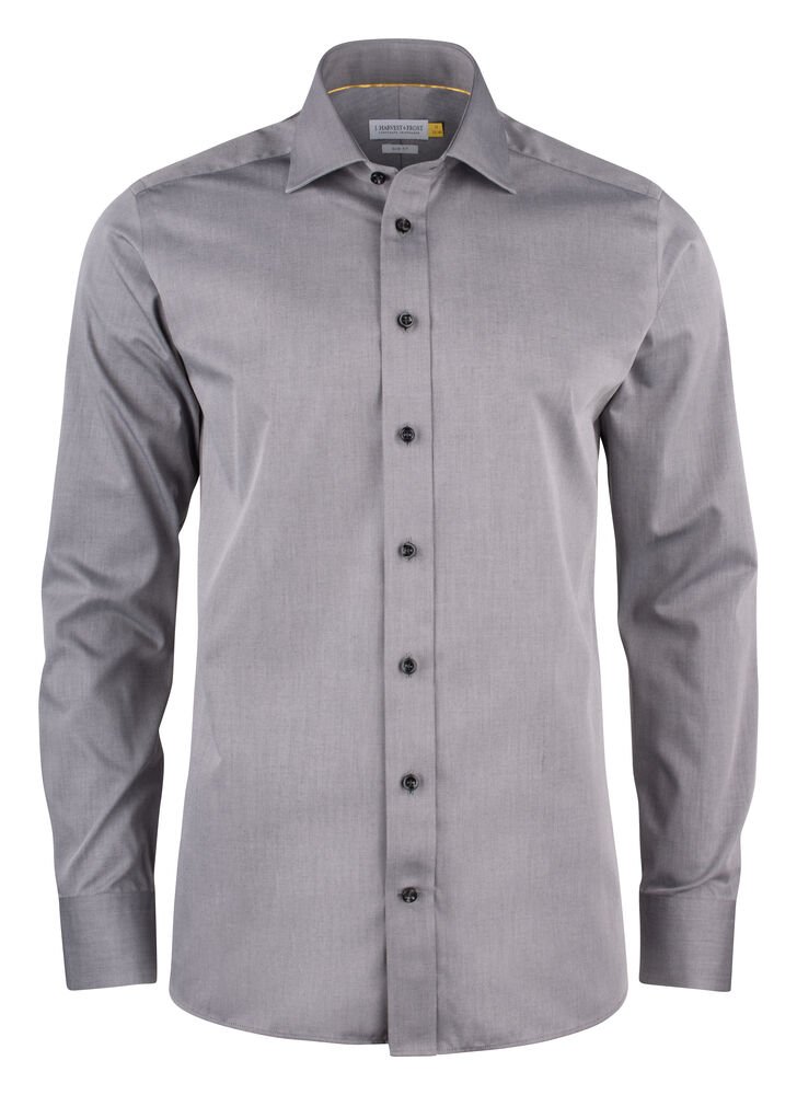 Yellow Bow 50  Hemd Slim Fit Heren — Grijs