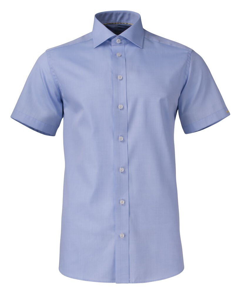 Yellow Bow 50 S/S Hemd Slim Fit Heren — Hemelsblauw