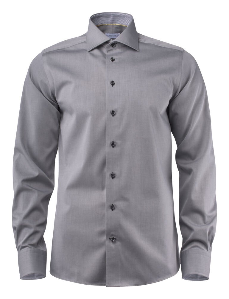 Yellow Bow 51  Hemd Slim Fit Heren — Grijs/Zwart