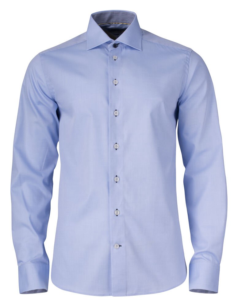 Yellow Bow 51  Hemd Regular Fit Heren — Hemelsblauw/Marine