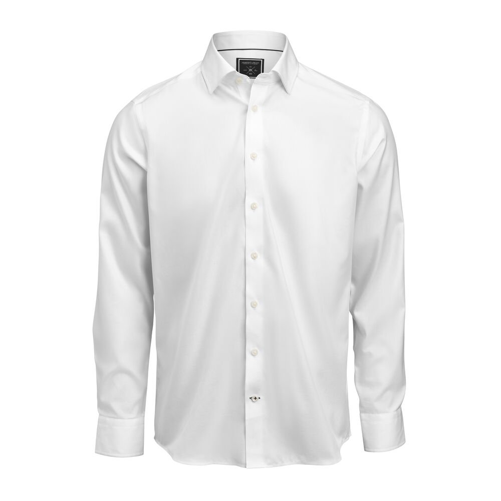 Black Bow 60  Hemd Slim Fit Heren — Wit