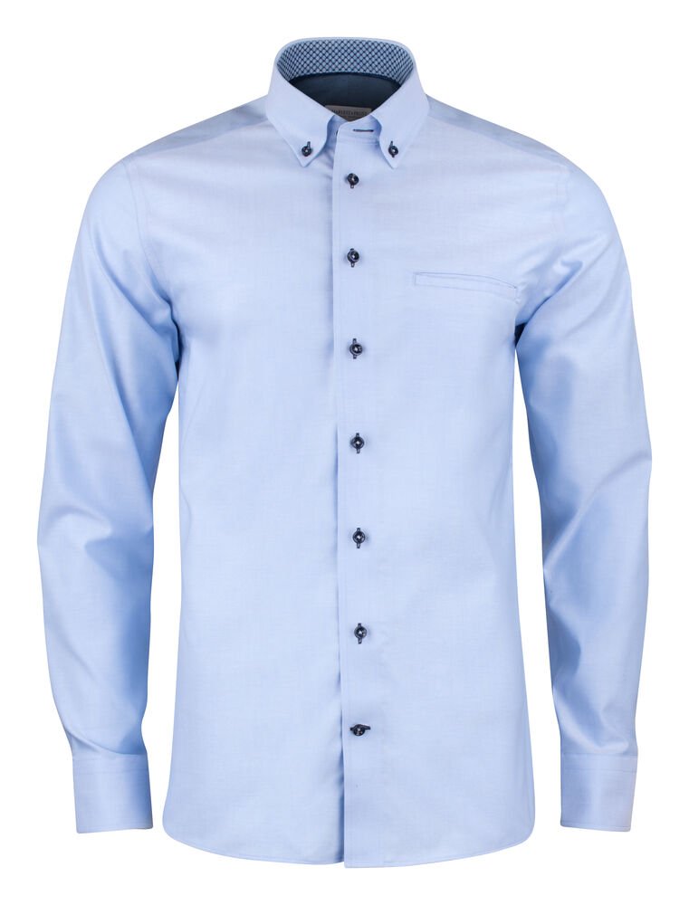 Red Bow 121  Hemd Slim Fit Heren — Hemelsblauw