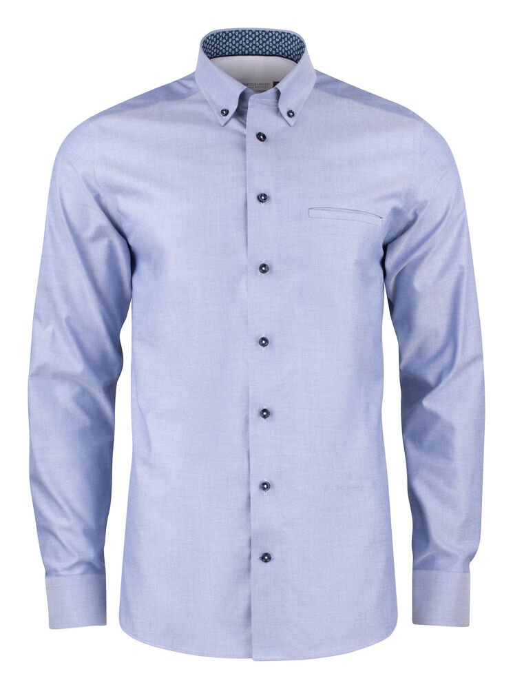 Red Bow 121  Hemd Regular Fit Heren — Blauw
