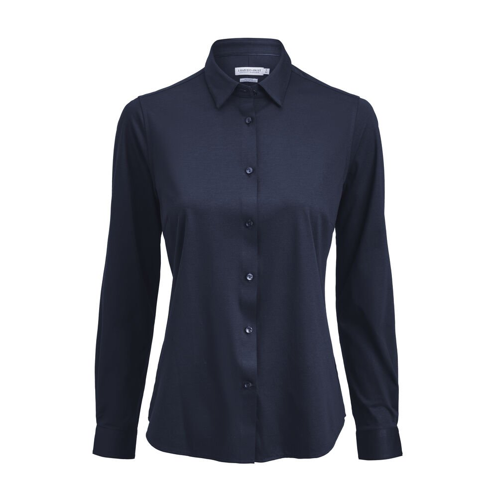 Indigo Bow 132   Hemd Contemporary Fit Dames — Marine