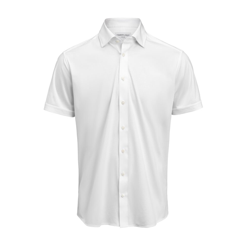 Indigo Bow 132 S/S  Hemd Regular Fit Heren — Wit