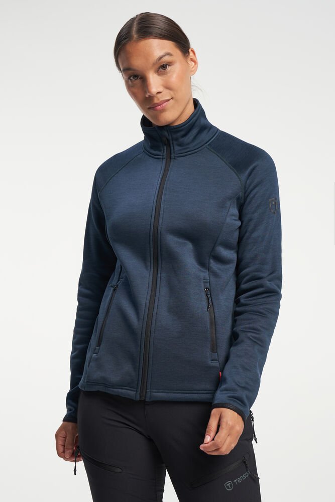 TXlite Midlayer Zip Dames — Donkerblauw