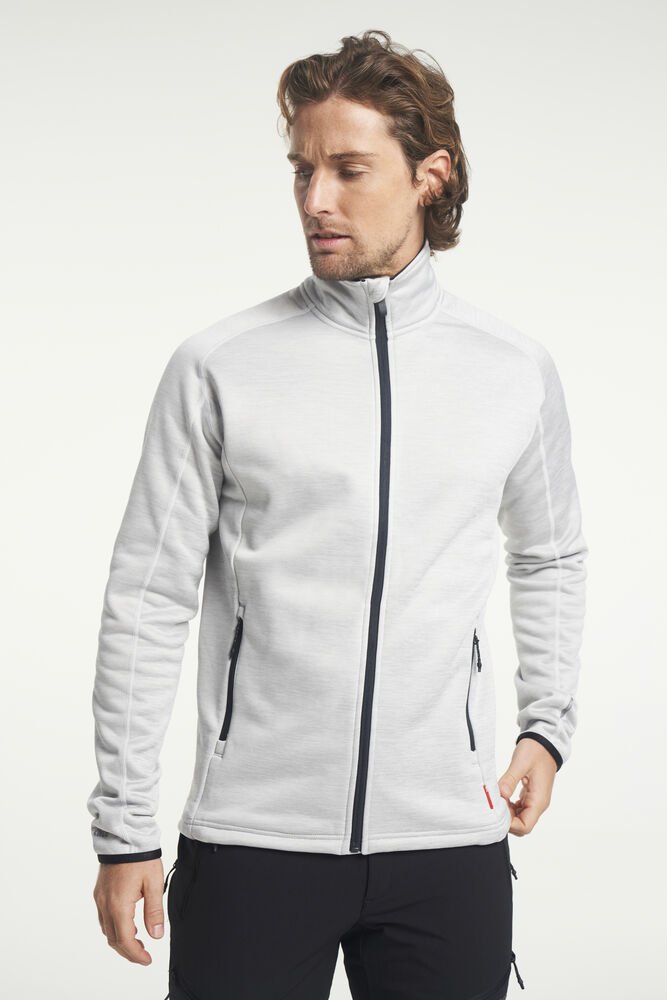 TXlite Midlayer Zip Heren — Lichtgrijs