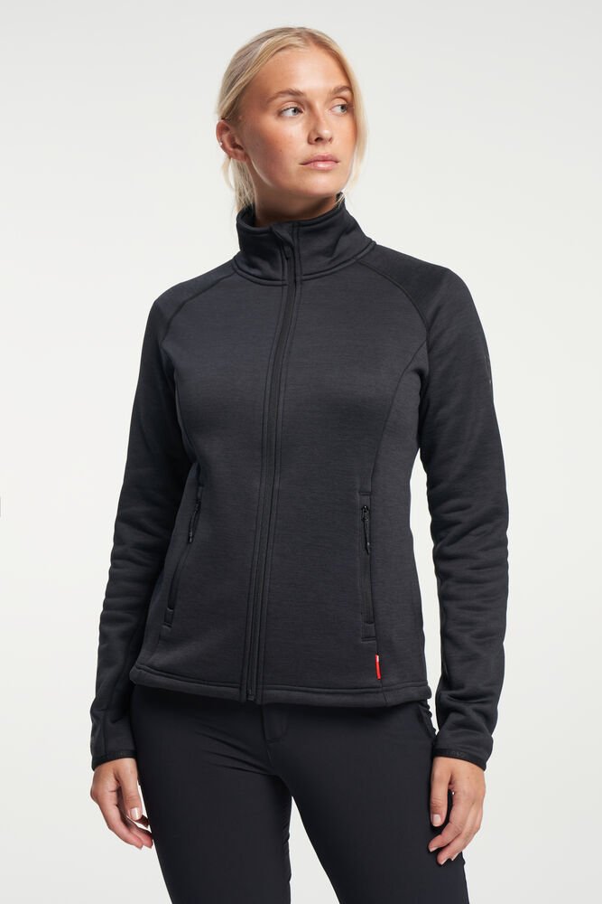 TXlite Midlayer Zip Dames — Zwart