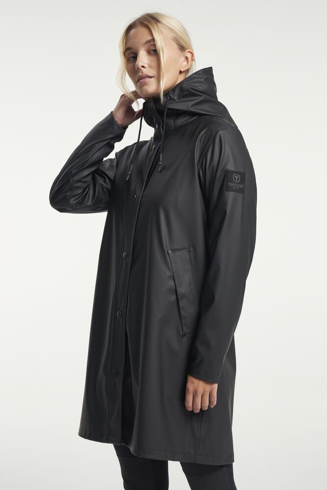 Apelviken PU Raincoat Women — Zwart