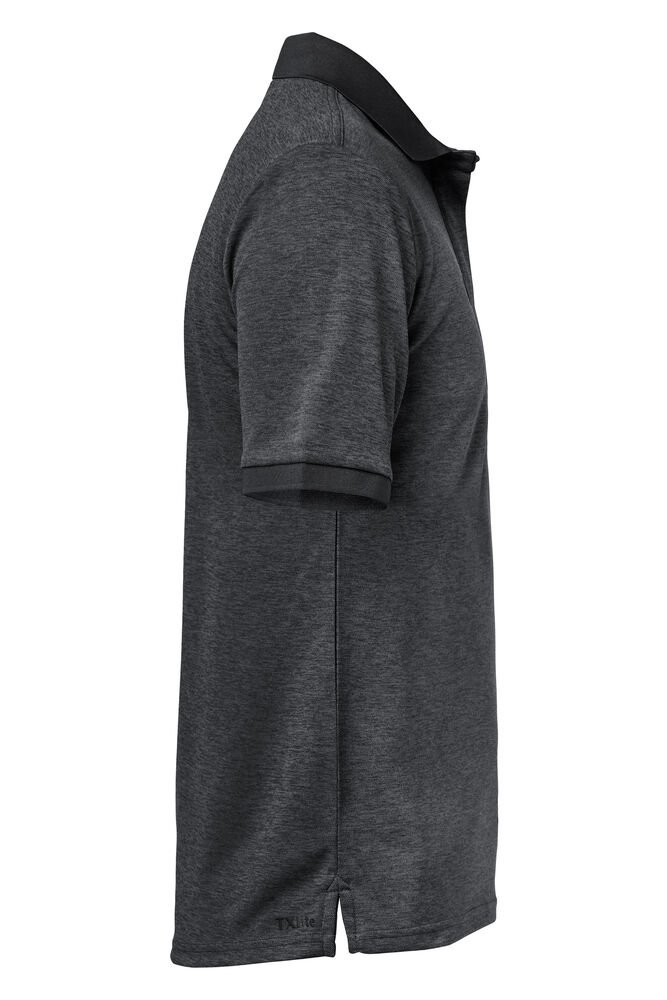 TXlite Melange Polo Men — Zwart