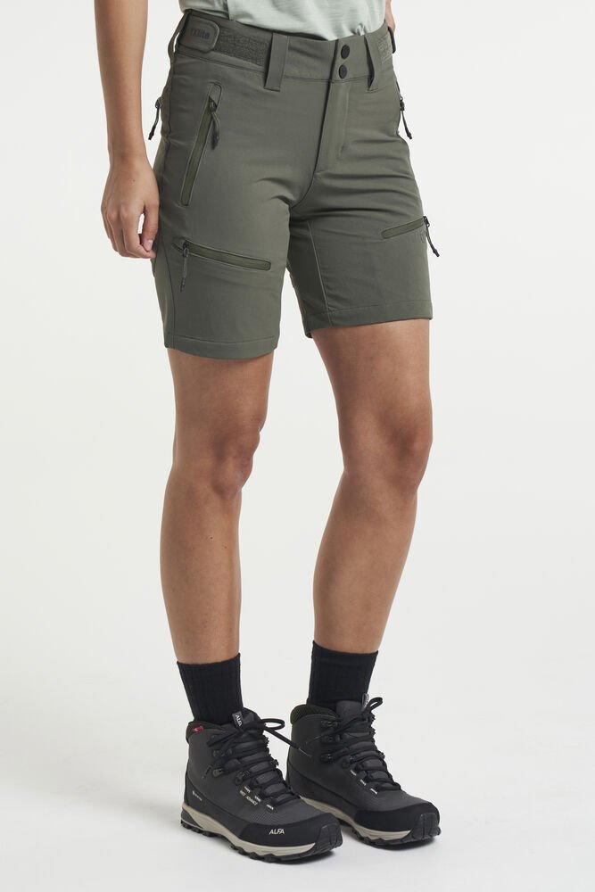 TXlite Flex Shorts Women — Donker olijfgroen