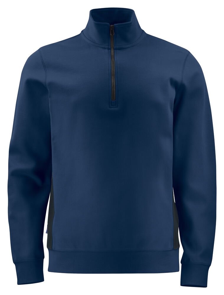 2128 SWEATER MET KORTE RITSSLUITING — Marine