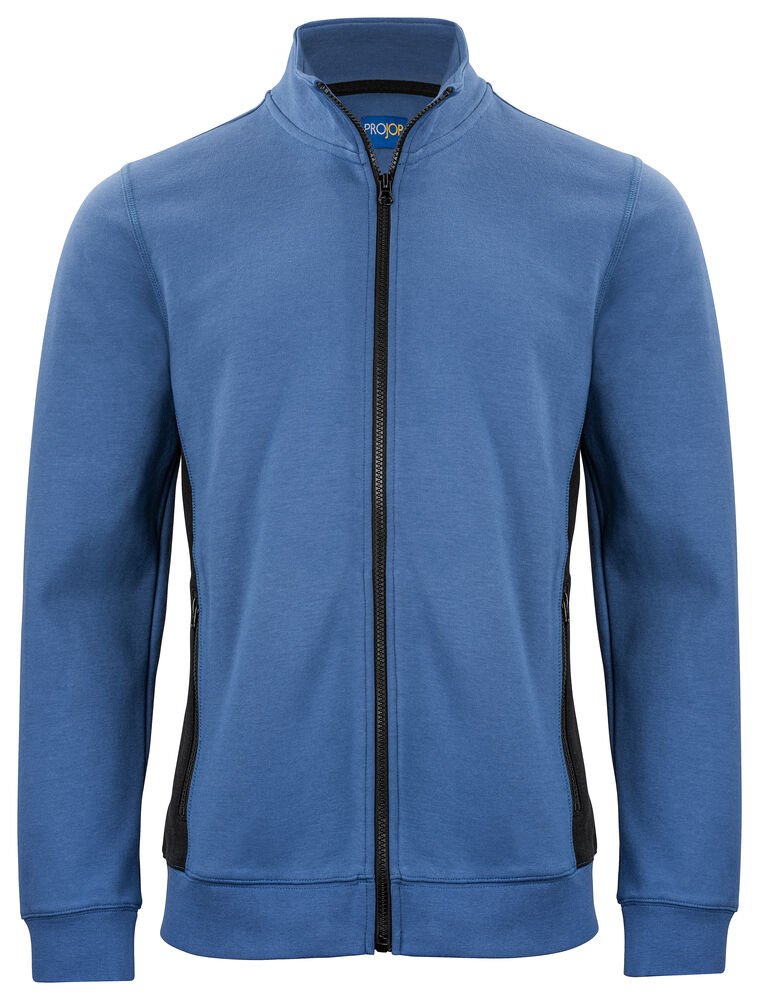 2129 SWEATER MET RITSSLUITING — Hemelsblauw