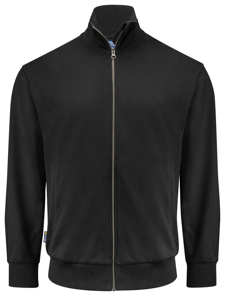 2134 SWEATER MET RITSSLUITING — Zwart