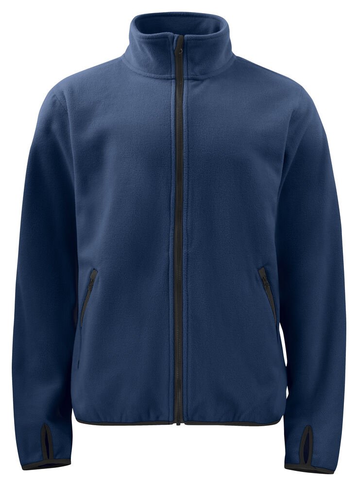 2327 FLEECE MET LANGE RITSSLUITING — Marine