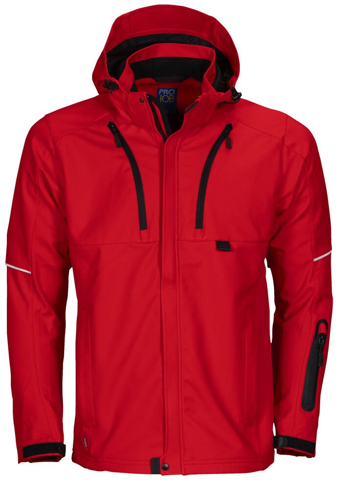 3406 SOFTSHELL JAS — Rood