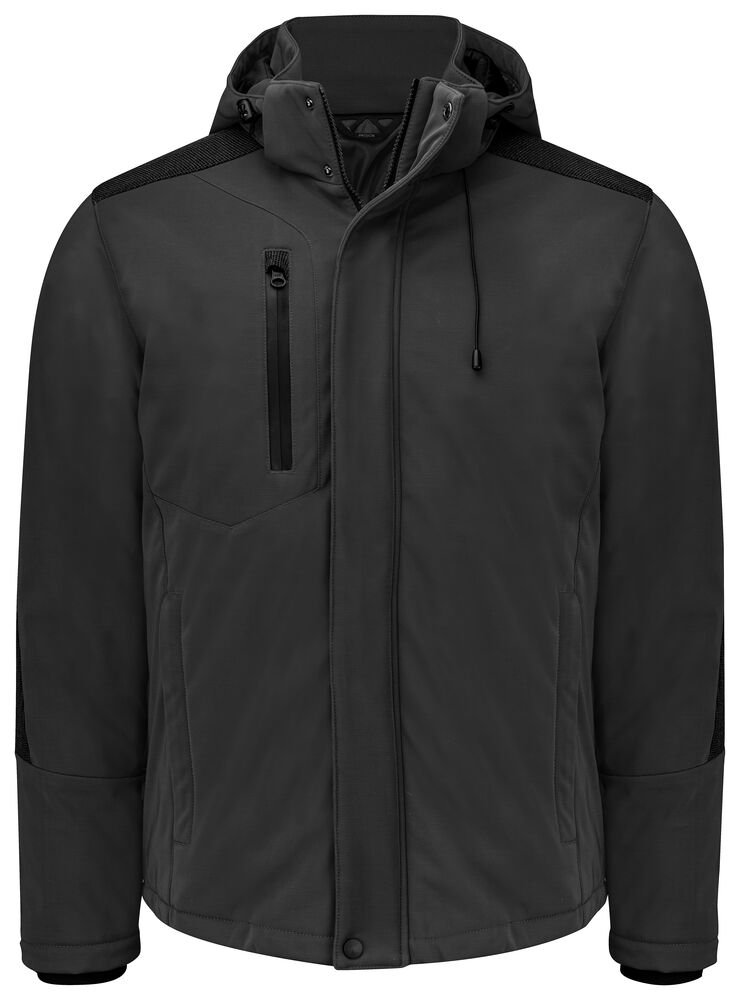 3417 GEVOERDE SOFTSHELL JAS — Grijs
