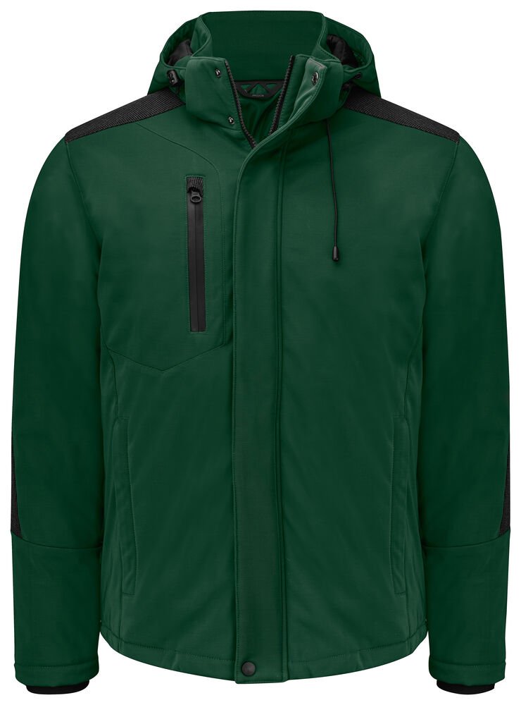 3417 GEVOERDE SOFTSHELL JAS — Woudgroen