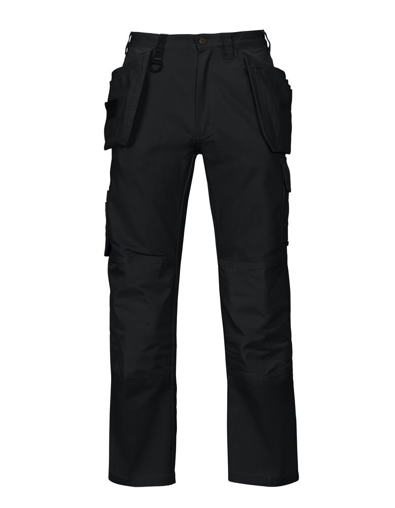 5501 BROEK MET KNIEZAKKEN EN SPIJKERZAKKEN — Zwart