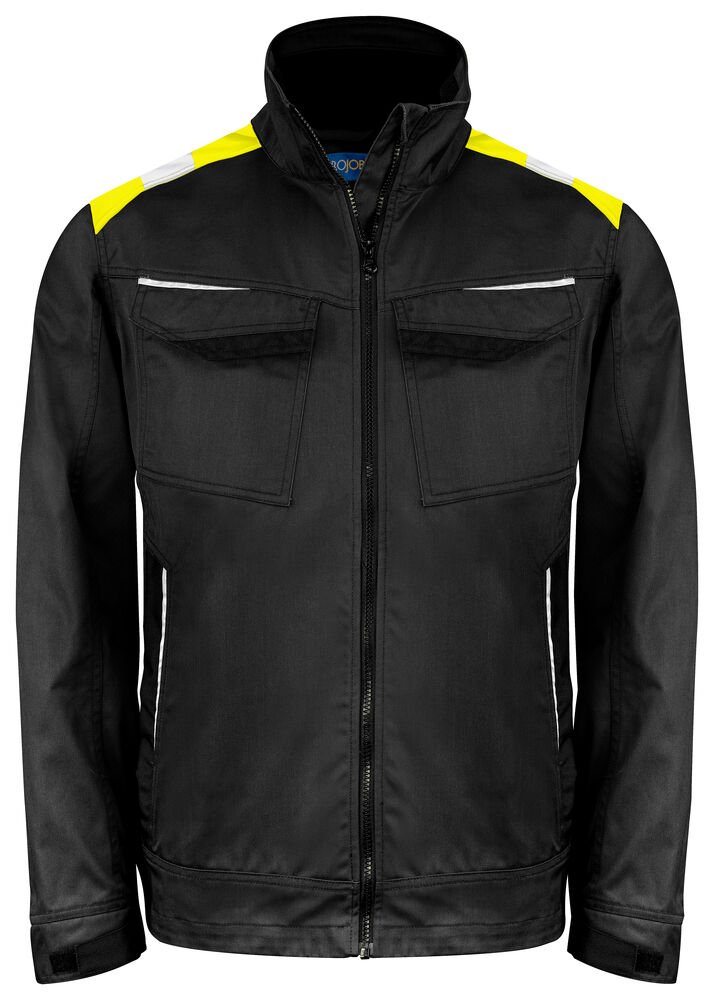 5427 SERVICE VEST — Zwart/Geel