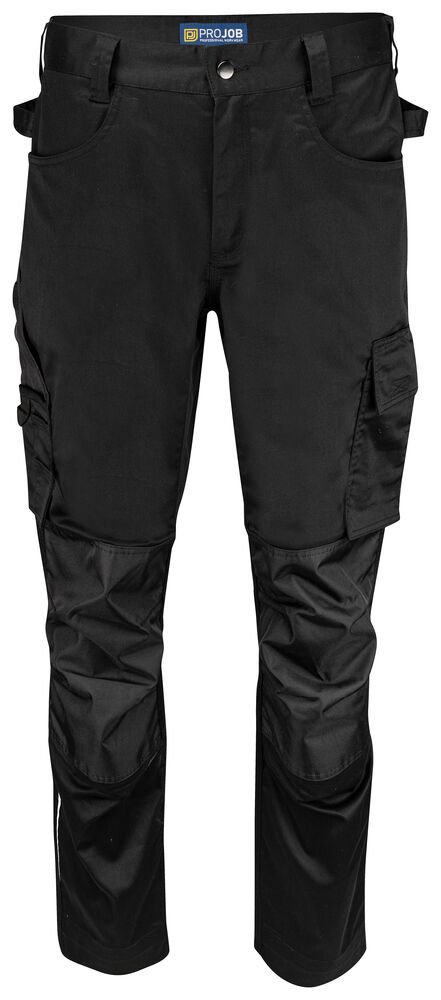5574 STRETCHBROEK MET KNIEZAKKEN — Zwart