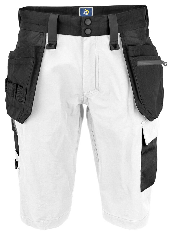 5562 FULL STRETCHSHORT MET SPIJKERZAKKEN — Wit