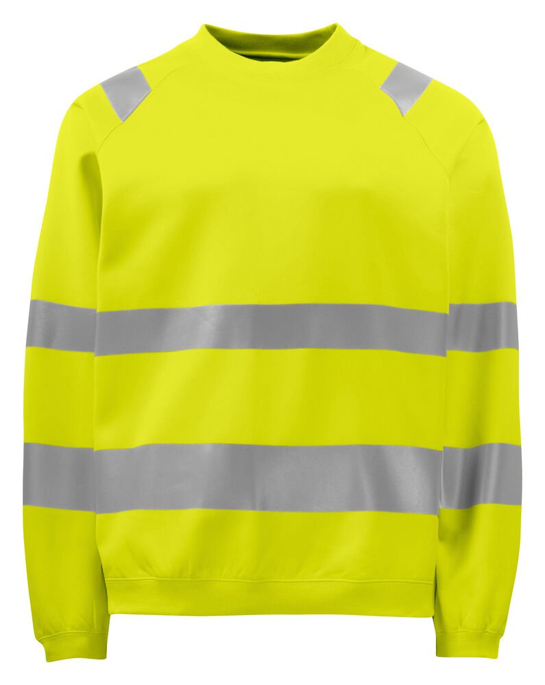 6106 SIGNALISATIESWEATER RONDE HALS EN ISO 20471 KLASSE 3 — Geel