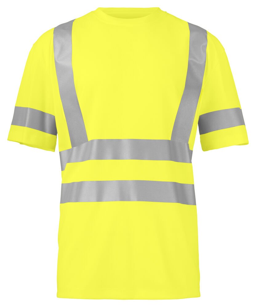6030 SIGNALISATIET-SHIRT EN ISO 20471 KLASSE 3 — Geel