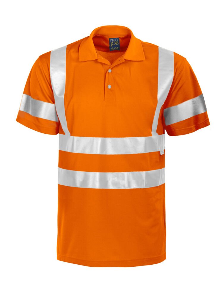 6011 SIGNALISATIEPOLO EN ISO 20471 KLASSE 3 — Oranje