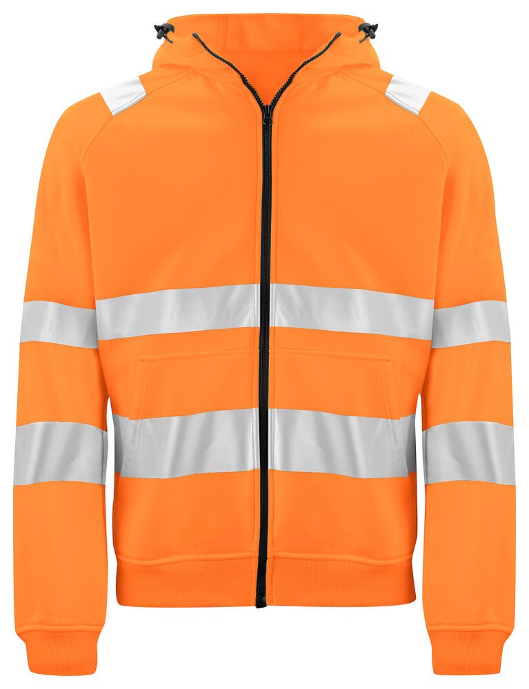 6132 SIGNALISATIEHOODIE EN ISO 20471 KLASSE 3/2 — Oranje/Zwart