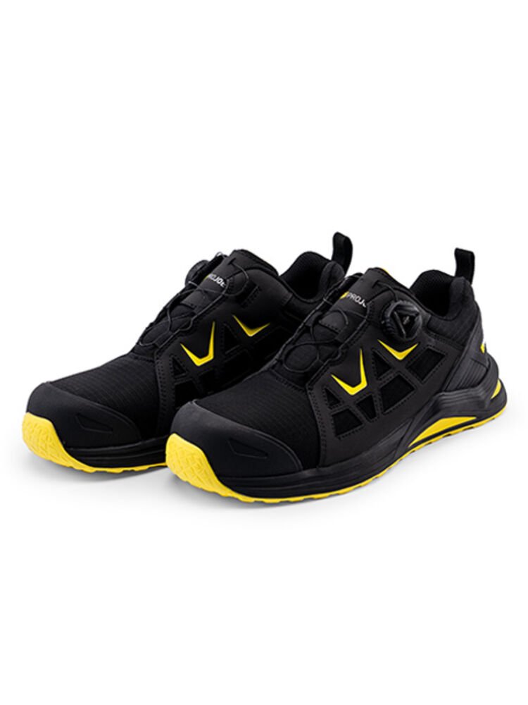 9515 ORYX LAGE SCHOEN S3S — Zwart/geel